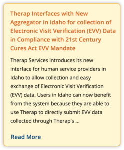 press release on evv-new-aggregator-idaho