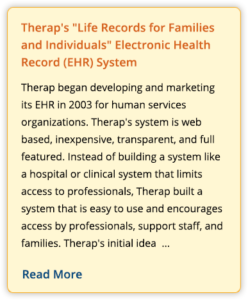 press release on Therap EHR