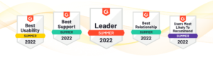 Therap Services Named G2 Leader, Best Support, Users Most Likely to Recommend, Best Usability, and More for Summer 2022