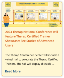 2023 Therap National Conference will feature Therap Certified Trainer Showcase: See Stories of Advanced Users