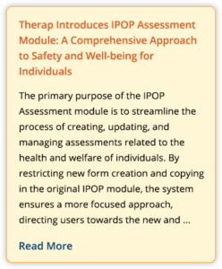 Therap Introduces IPOP Assessment Module: A Comprehensive Approach to Safety and Well-being for Individuals