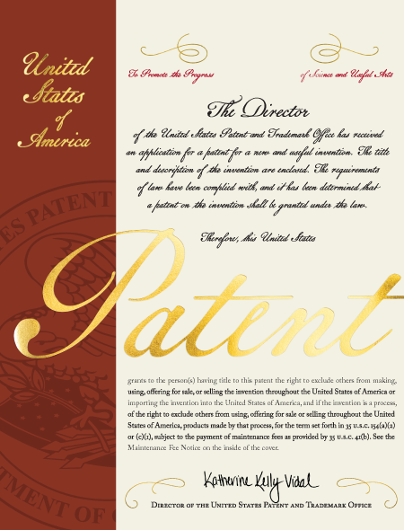 Patent front page